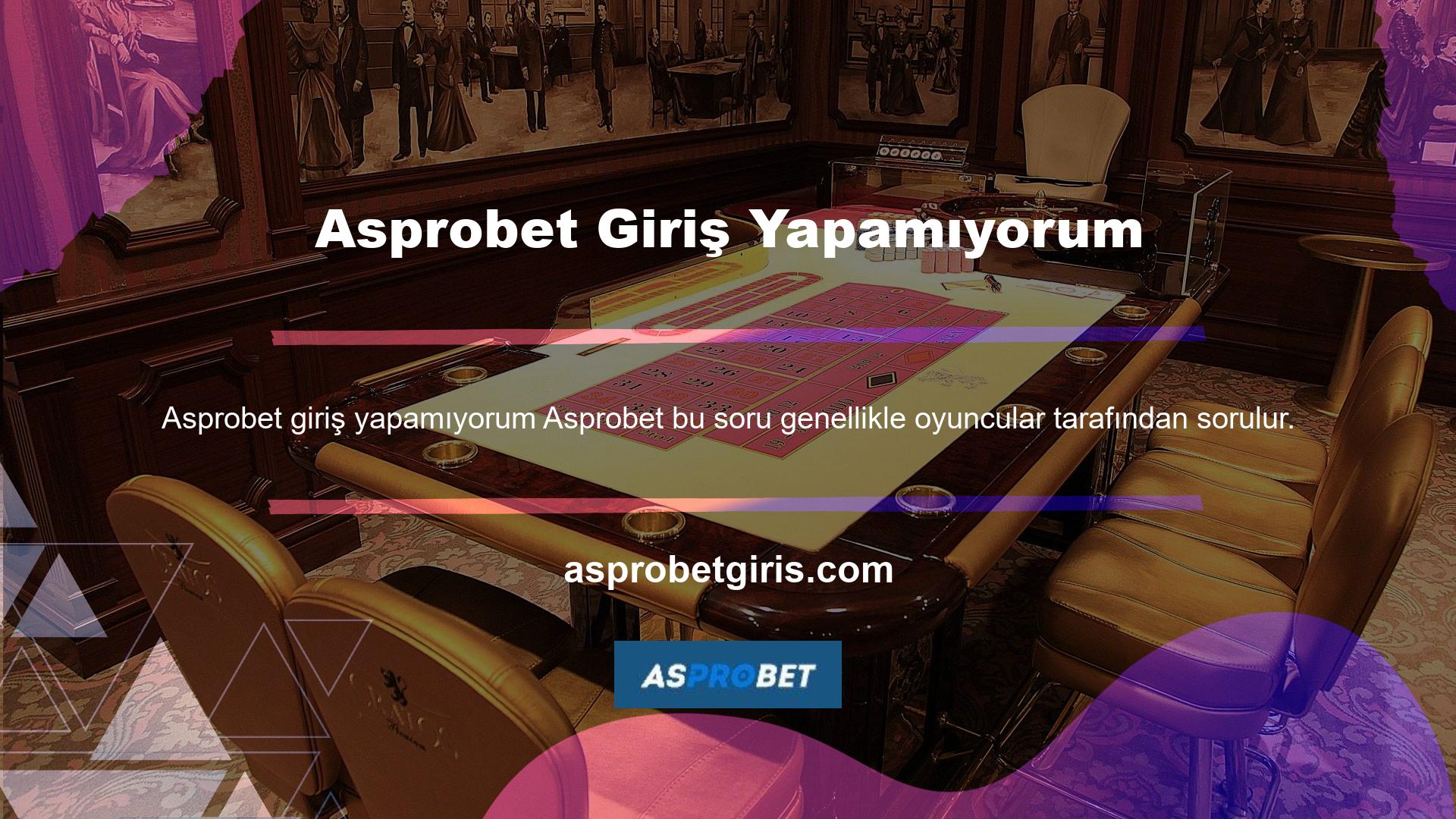 Türkiye'nin en büyük casino sitelerinden biri olan Asprobet web sitesi ülkemizde yasa dışı olarak faaliyet göstermektedir ve giriş adresi bloke edilmiştir